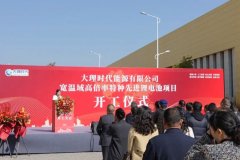 超10亿元！云南大理这一固态锂电池项目开工！