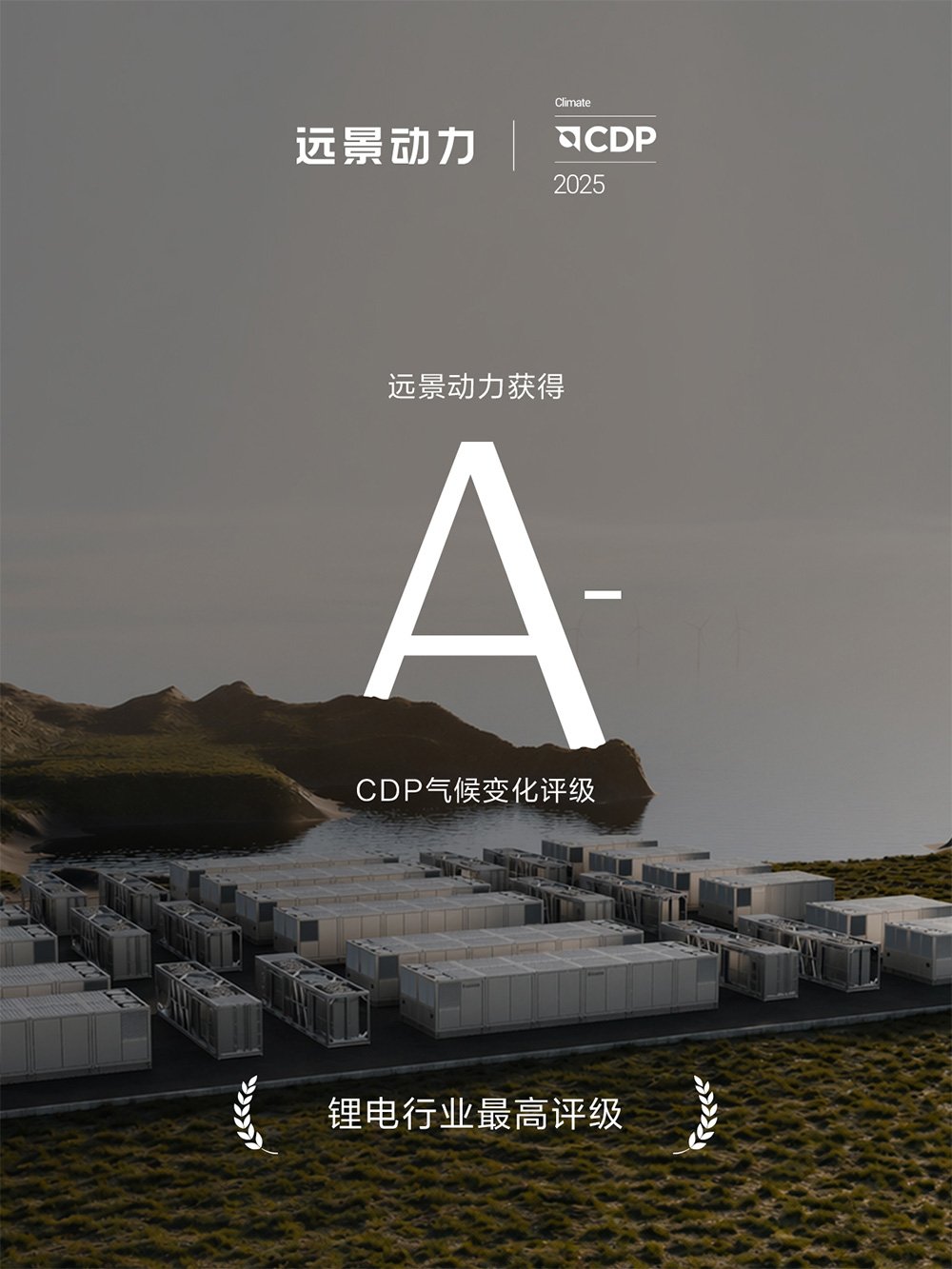 锂电行业最高！远景动力获CDP气候变化A-评级