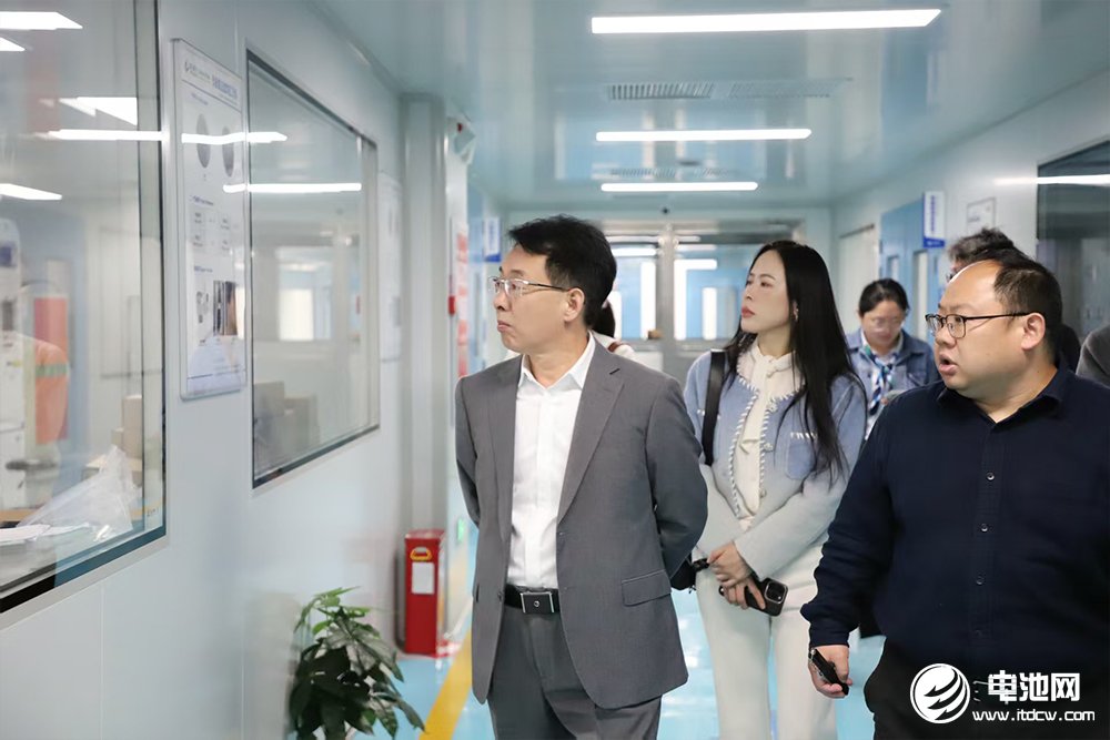 中国电池新能源产业链调研团一行走进武汉逸飞激光