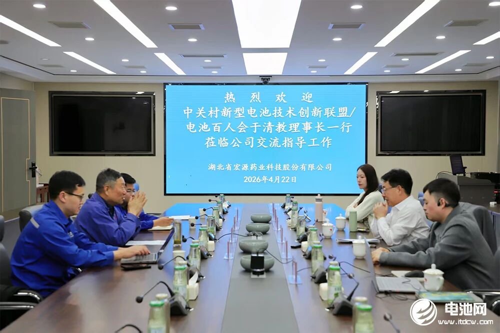 中国电池新能源产业链调研团一行到访宏源药业