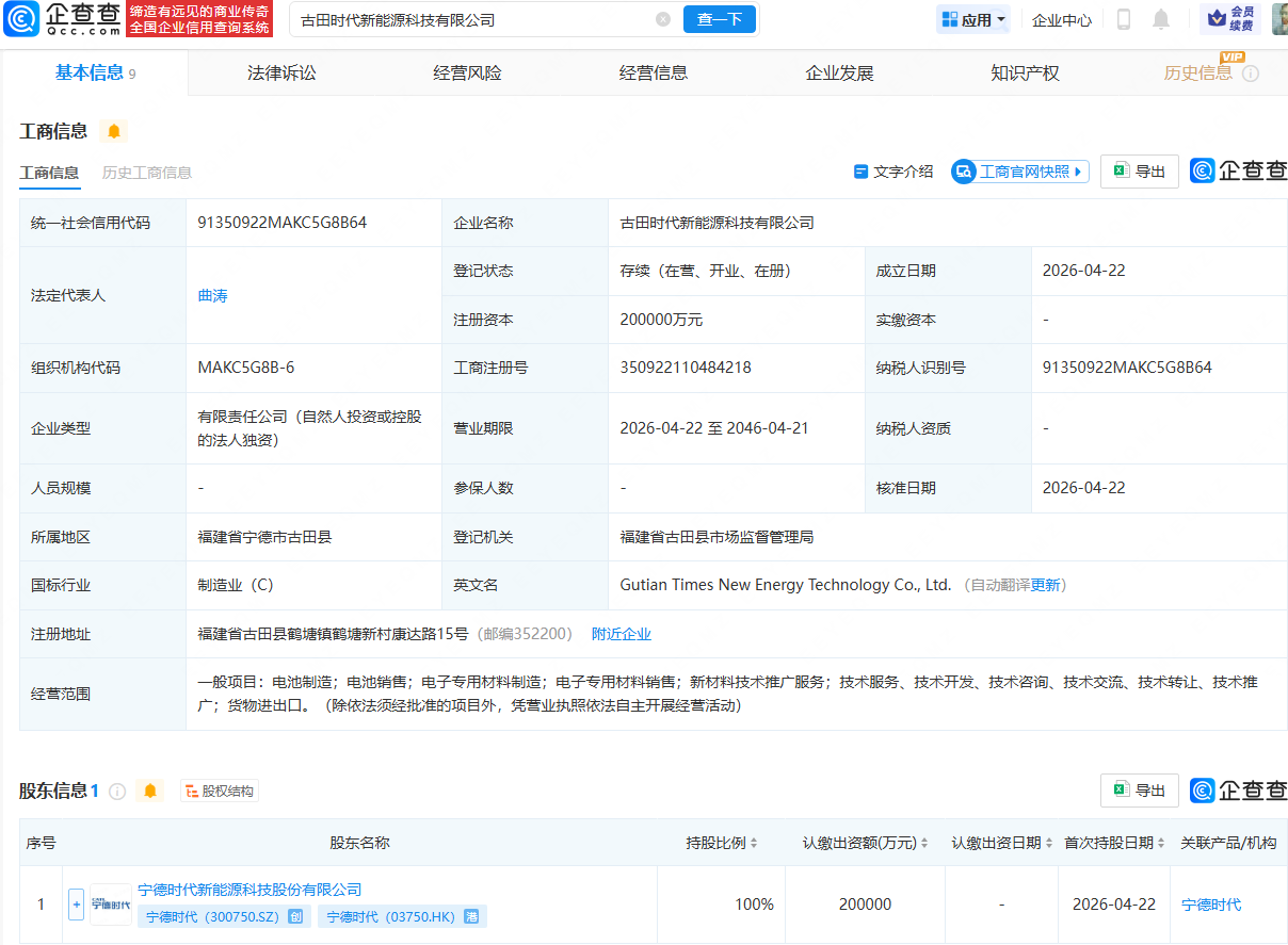 宁德时代