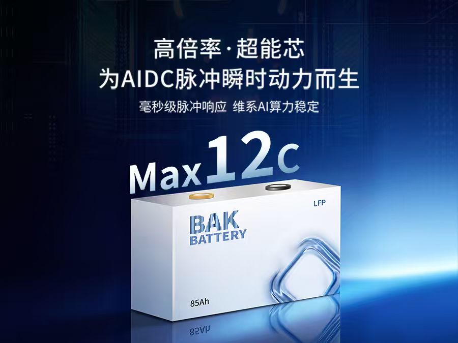 以毫秒级脉冲助力“0延时”响应 比克电池85Ah超能芯精准响应AIDC需求 以毫秒级脉冲助力“0延时”响应 比克电池85Ah超能芯精准响应AIDC需求