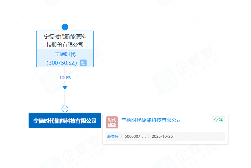 宁德时代储能科技有限公司 宁德时代储能科技有限公司